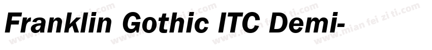 Franklin Gothic ITC Demi字体转换